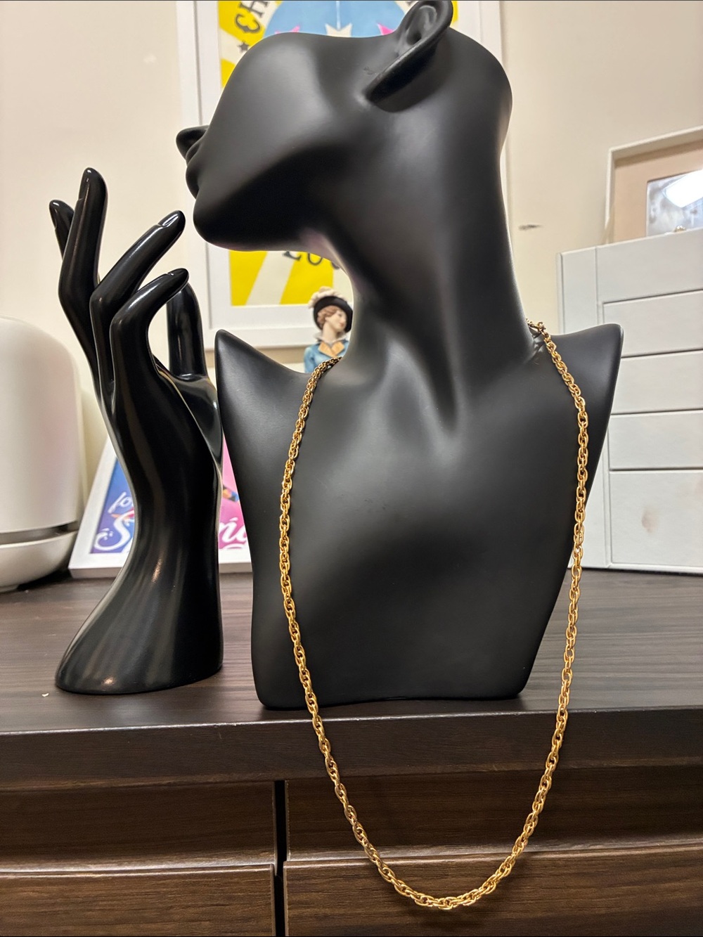 Vintage 70s/80s Gold Tone Chain Link Necklace